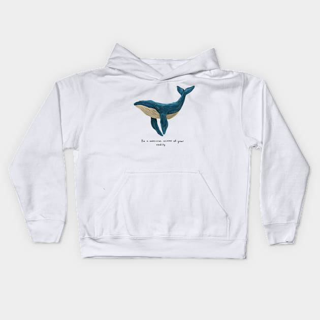 Whale Kids Hoodie by Jane Koluga